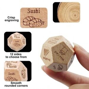 Wooden Sushi Decision Dice